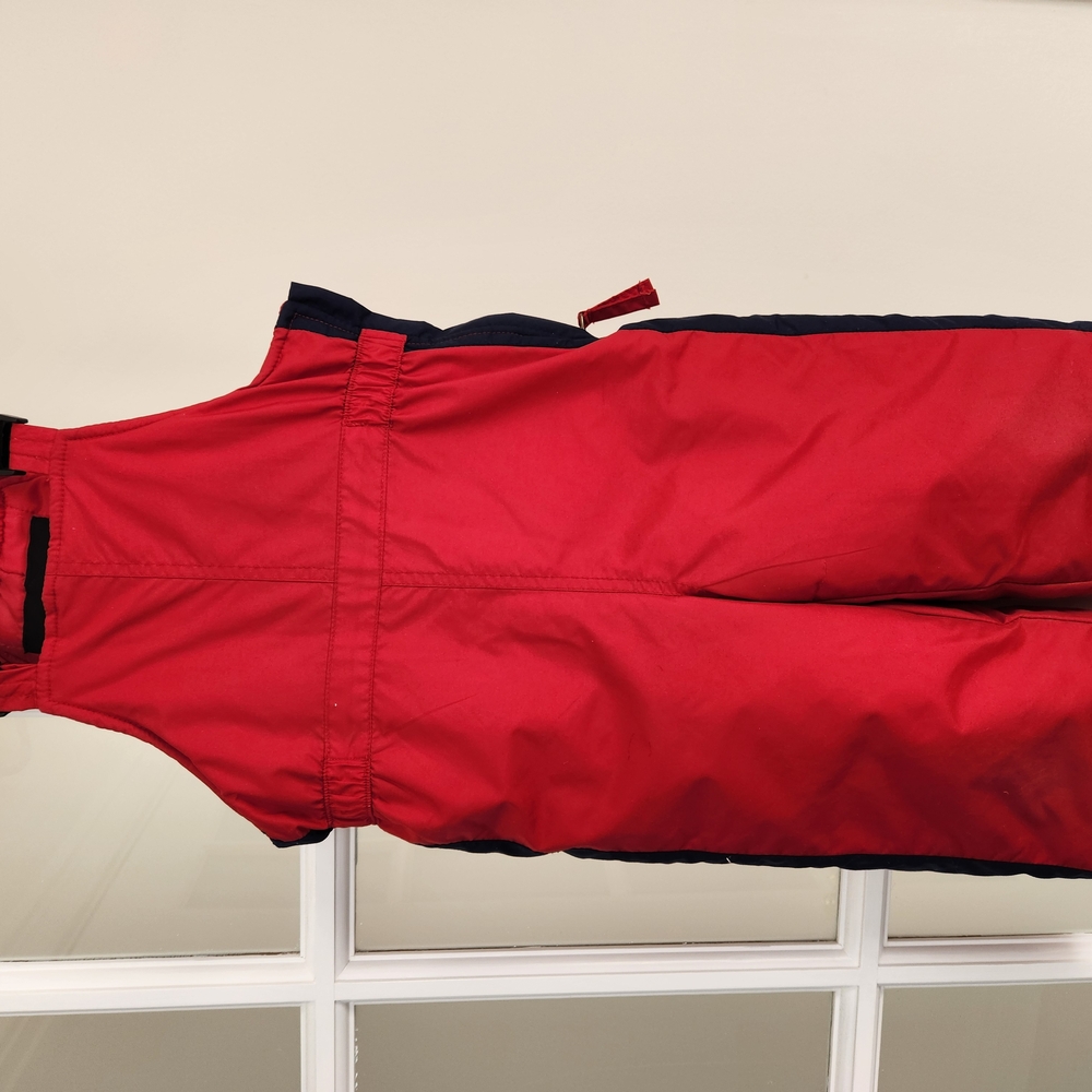 Red and Black Snow Bib Overalls